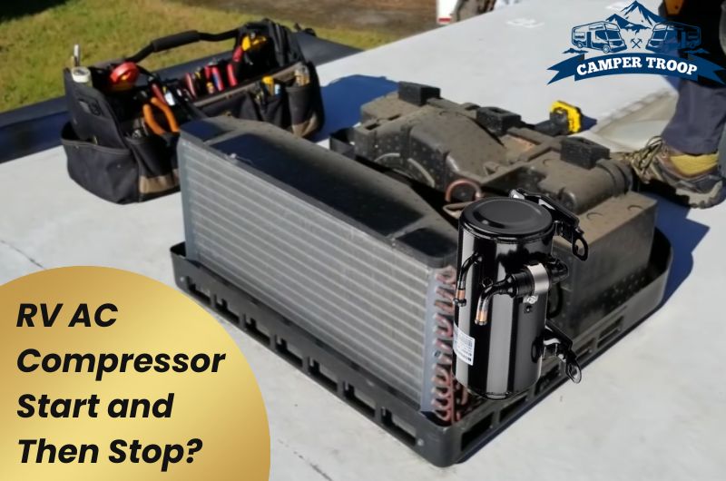 RV AC Compressor Start and Then Stop